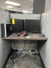LOT - 2- DELL 20'' MONITORS / APC BATTERY BACKUP / KEYBOARD / MOUSE / HEADPHONES