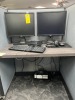 LOT - 2- DELL 20'' MONITORS / APC BATTERY BACKUP / KEYBOARD / MOUSE / HEADPHONES