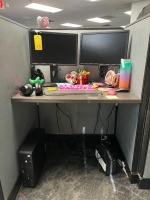 LOT - 2- DELL 20" MONITORS / APC BATTERY BACKUP / HEADPHONES