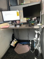 LOT - 2- ACER 22'' MONITORS / APC BATTERY BACKUP / KEYBOARD / MOUSE / HEADPHONES