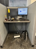 LOT - 2- DELL 20'' MONITORS / APC BATTERY BACKUP / KEYBOARD / MOUSE / HEADPHONES