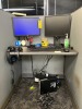 LOT - 2- DELL 20'' MONITORS / APC BATTERY BACKUP / KEYBOARD / MOUSE / HEADPHONES