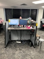 GRAY CUBICLE STATIONS - 8- 3'x3' / 1- 4'x2'