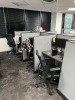 GRAY CUBICLE STATIONS - 8- 3'x3' / 1- 4'x2' - 3