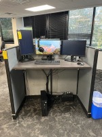 GRAY CUBICLE STATIONS - 7- 3'x3' / 1- 4'x2'