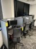 GRAY CUBICLE STATIONS - 3'x2'