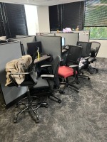ASSORTED ROLLING OFFICE CHAIRS