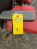 RED & BLACK FABRIC ROLLING OFFICE CHAIRS - 2
