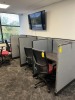 GRAY CUBICLE STATIONS - 3'x3'