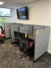 GRAY CUBICLE STATIONS - 3'x3' - 2