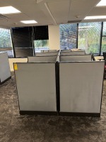 GRAY CUBICLE STATIONS - 3'x3'