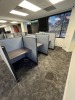 GRAY CUBICLE STATIONS - 3'x3' - 3