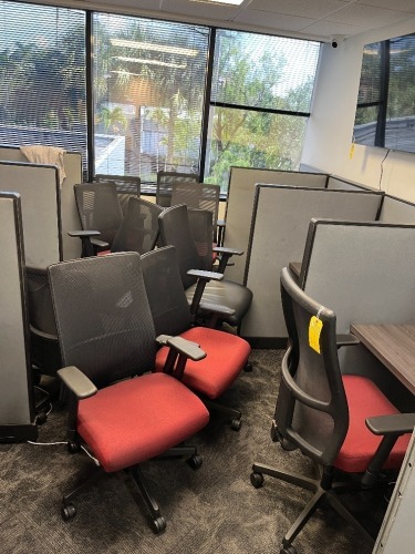ASSORTED ROLLING OFFICE CHAIRS