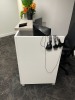 GRAY & WHITE RECEPTION DESK - 6'x2.5' - 2