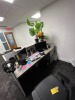 GRAY & WHITE RECEPTION DESK - 6'x2.5' - 3