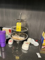 LOT ASSORTED - ICE BUCKET, DESERT DISPLAY, SPLENDA, ETC