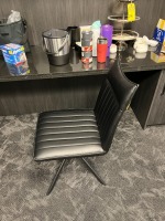 BLACK LEATHER CHAIR