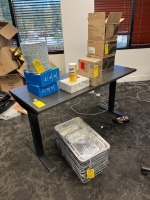 GRAY ADJUSTABLE HEIGHT TABLE - 5'x2'