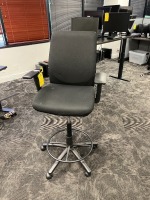 BAR HEIGHT ROLLING OFFICE CHAIR