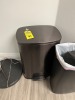 ASSORTED GARBAGE CANS