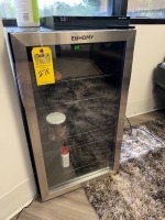 EUHOMY MINI FRIDGE WITH GLASS DOOR