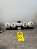 LOT - 5 COMMEMORATIVE NY YANKEES BASEBALLS WITH STAND