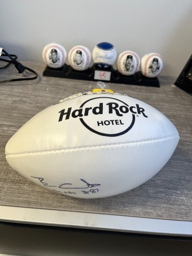 SIGNED FOOTBALL - #87 / GO PATS