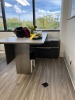 GRAY DESK WITH FILE CABINET CONSOLE WITH KEY - 2