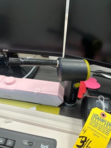ASSORTED - PINK SPEAKERS / LABEL PRINTER / KEYBOARD VACUUM / PHONE CHARGER
