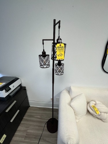 BROWN FLOOR LAMP