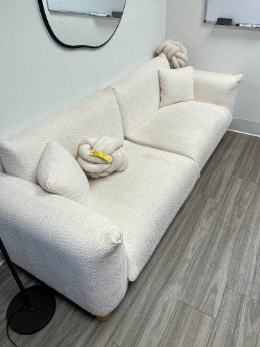 CREAM FABRIC COUCH