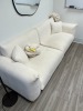 CREAM FABRIC COUCH