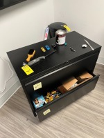 METAL LATERAL FILE CABINET WITH 2 DRAWERS