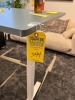 TEAL L-SHAPE ADJUSTABLE HEIGHT DESK - 3