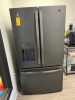 GE BLACK FRENCH DOOR REFRIGERATOR / FREEZER