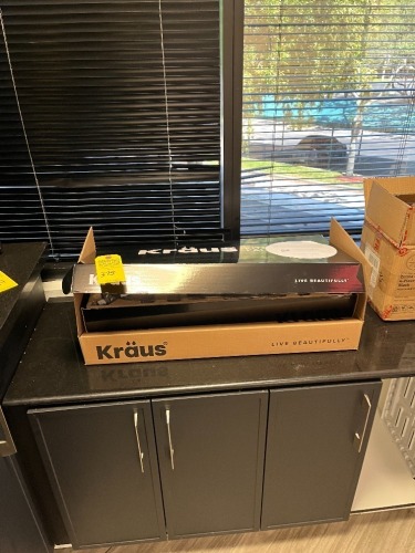 KRAUS INDUSTRIAL STAINLESS STEEL KITCHEN FAUCET (NEW IN BOX)