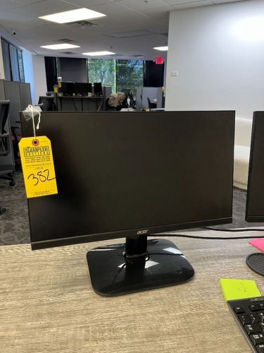 LOT - 3- ACER 22'' MONITORS / BATTERY BACKUP / KEYBOARD / MOUSE