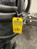BLACK FABRIC ROLLING CHAIRS - 2