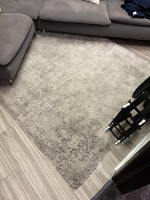 BEIGE RUG - APPROXIMATELY 5'x7'