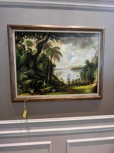 FRAMED & MATTED ARTWORK - LANDSCAPE / WATER - 34''H x 43''W