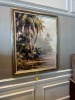FRAMED & MATTED ARTWORK - PALM TREE LANDSCAPE - SIGNED - 48''H x 37''W - 2