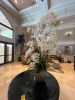 LARGE ARTIFICIAL ORCHID IN VASE - APPROXIMATELY 5' HIGH