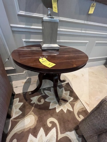 ROUND WOOD END TABLES - 32'' DIAMETER