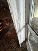 PAIR GRAY PATTERN CURTAINS WITH BLACKOUT LINING - 125''H x 60''W - 2
