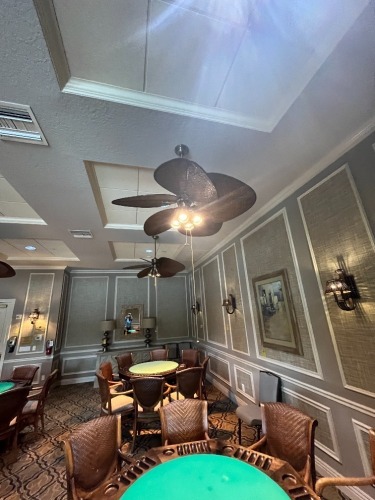 LEAF SHAPE CEILING FANS WITH LIGHTS ***TO BE REMOVED BY MAINTENANCE DEPARTMENT***