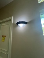 BRONZE COLOR & GLASS WALL SCONCES ***TO BE REMOVED BY MAINTENANCE DEPARTMENT***
