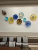 ASSORTED GLASS PLATE WALL DECOR - 2
