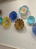 ASSORTED GLASS PLATE WALL DECOR - 4