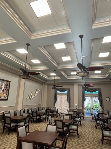 BROWN CEILING FANS ***TO BE REMOVED BY MAINTENANCE DEPARTMENT***