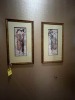 FRAMED ARTWORK - 2 WOMEN / FASHION - 31''x17''